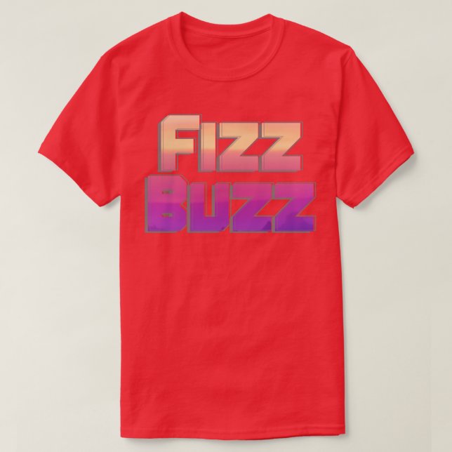 Camiseta Fizz Buzz (Diseño del anverso)