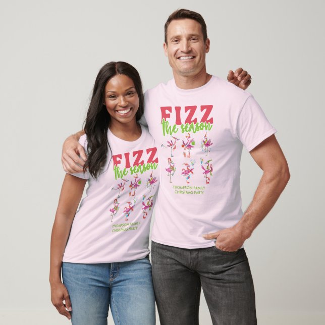 Camiseta Fizz la temporada Feliz Flamingo P Mele Kalikimaka (Unisexo)