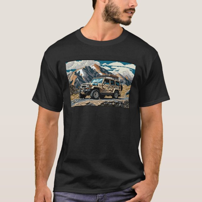 Camiseta FJ Cruiser Rocky Mountain Overlanding Adventure US (Anverso)