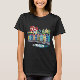 Camiseta Fjord Bergen Noruega Disfraz Fiordos De Noruega Ha