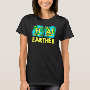 Camiseta Fl De Inspiración Plano En La Tierra En Los Elemen