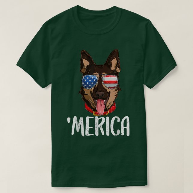 Camiseta Fl estadounidense de 4 de julio en Merica (Diseño del anverso)