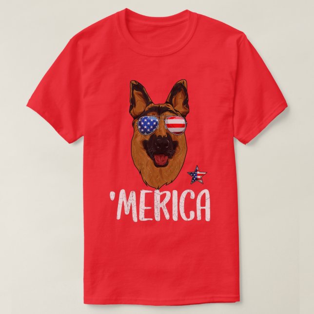 Camiseta Fl estadounidense de 4 de julio en Merica (Diseño del anverso)