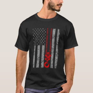 Camiseta Fl Operador De Crane Estadounidense De Línea Roja 