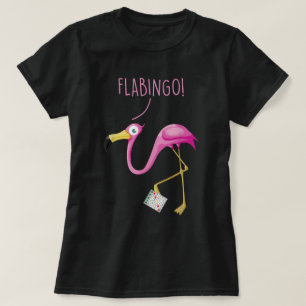Camiseta ¡Flabingo! Lucky Player Bingo Player Bingo Addict