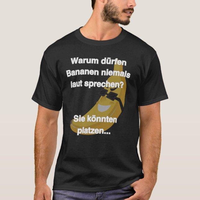 Camiseta Flachwitz Banane die Platz Comic Design (Anverso)