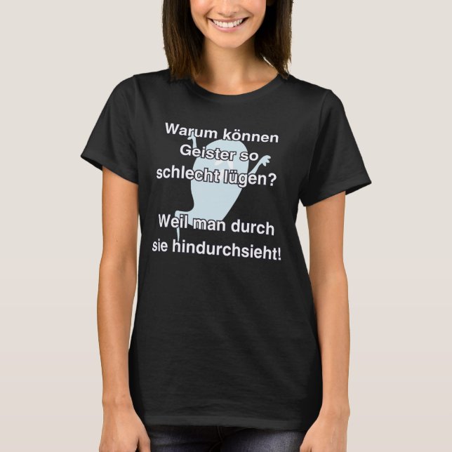 Camiseta Flachwitz Geister durchsichtig Comic Design (Anverso)