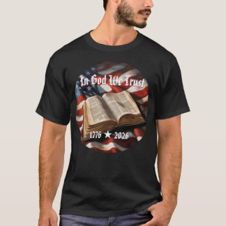 Camiseta Flag Bible American 250th Anniversary T-Shirt