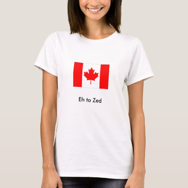 Camiseta flag_canada, Eh a la zeta (Anverso)