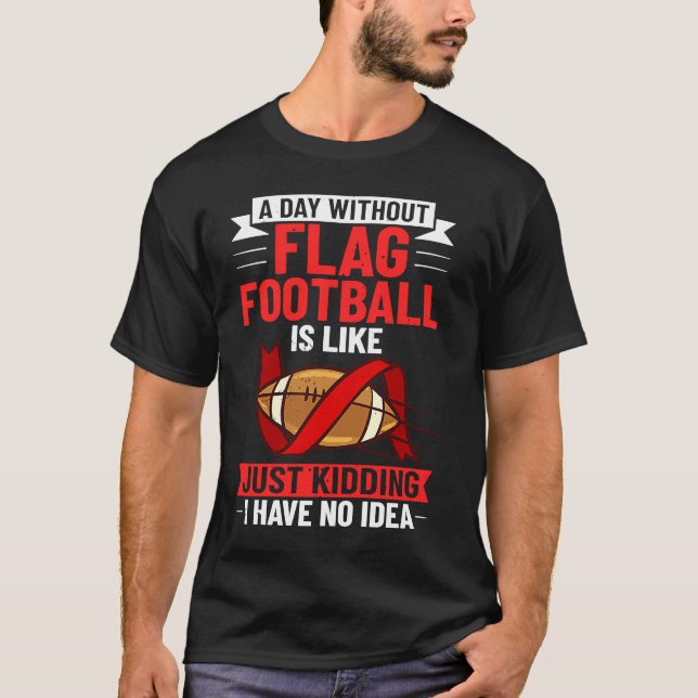 Camiseta Flag Football Game American Player Field Flags (Anverso)