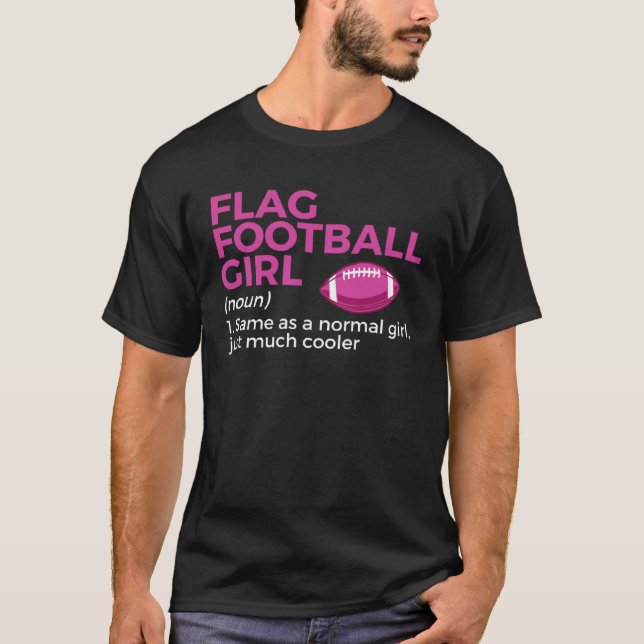Camiseta Flag Football Girl Definition (Anverso)