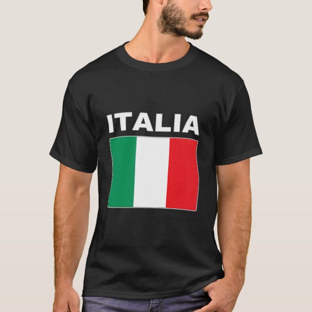Camiseta Flag Italia Pocket Flags Italy Italian Jacket (Anverso)