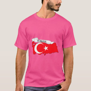 Camiseta Flag map of Turkey