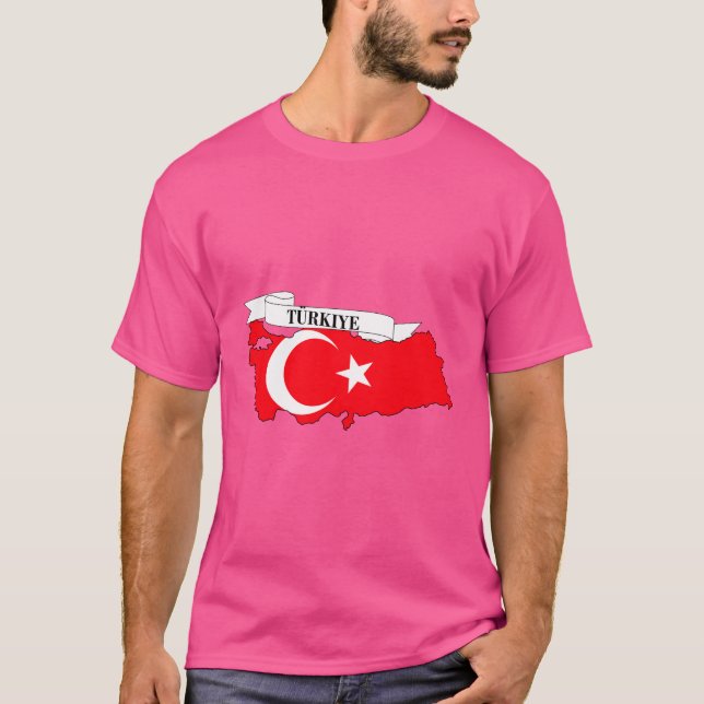 Camiseta Flag map of Turkey (Anverso)