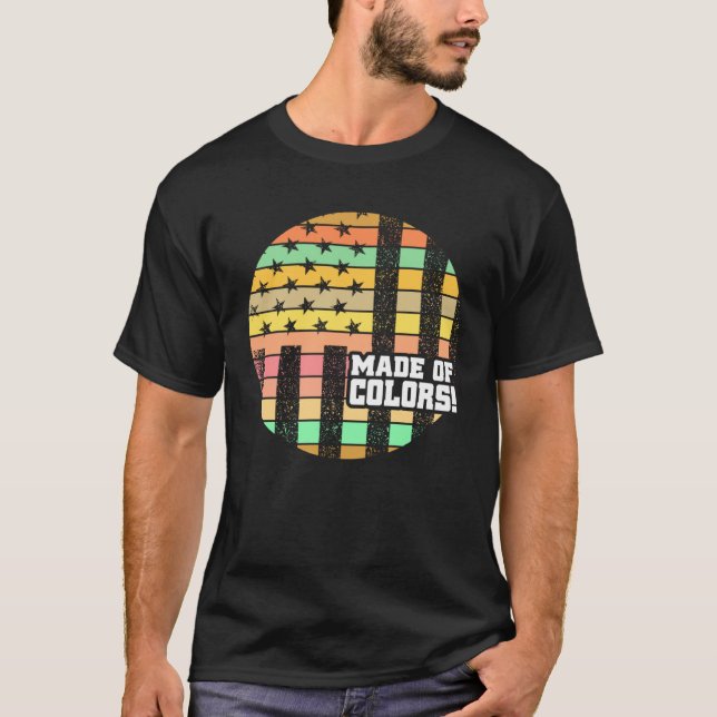 Camiseta Flag Of Colorful Artists Artwork (Anverso)