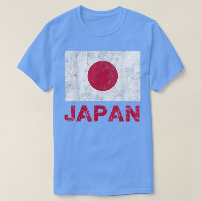 Camiseta Flag of Japan Shirt Distressed Vintage Japanese  (Diseño del anverso)