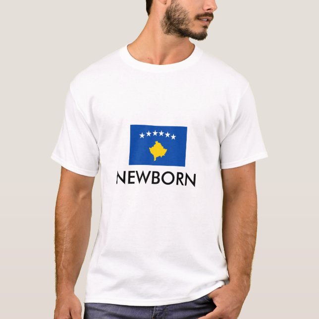 Camiseta Flag_of_Kosovo, RECIÉN NACIDO (Anverso)