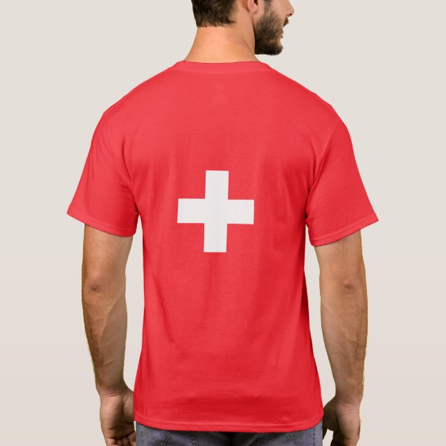 Camiseta Flag of Switzerland Svizzera - Suiza Suisse - (Reverso)
