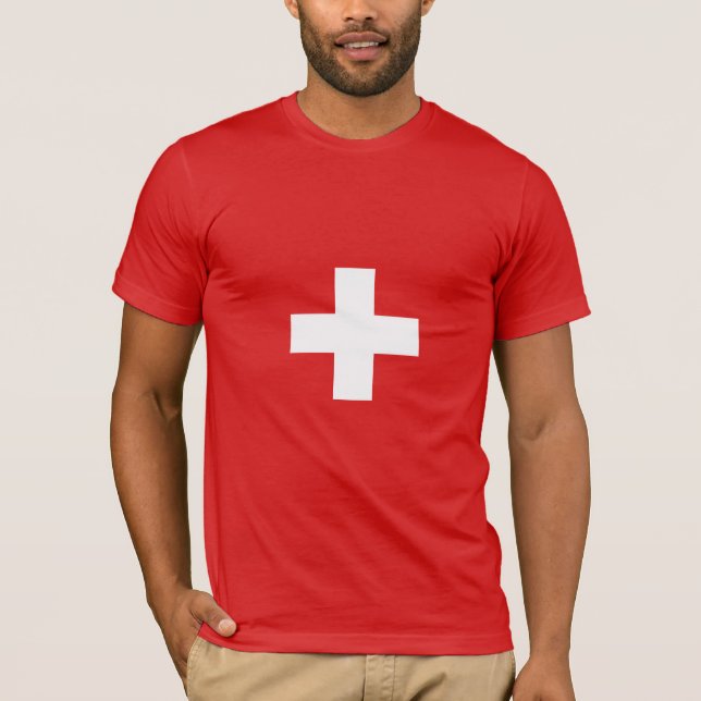 Camiseta Flag of Switzerland Svizzera - Suiza Suisse - (Anverso)