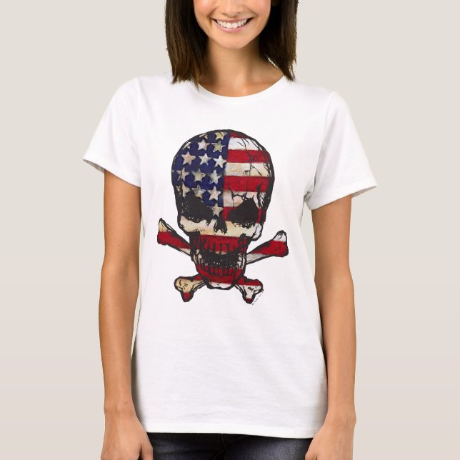 Camiseta Flag-painted-Skull.png (Anverso)