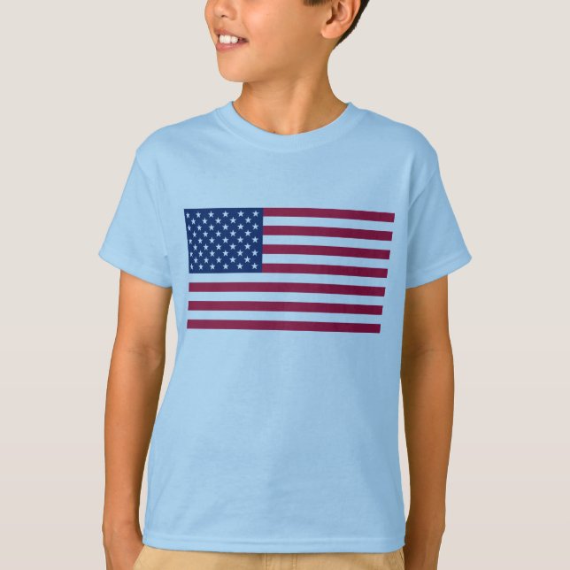 Camiseta FLAG_USA, 4 de julio Día de la Independencia (Anverso)