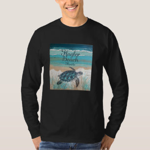 Camiseta Flagler Beach Florida Sea Turtle Lover Coastal Blu