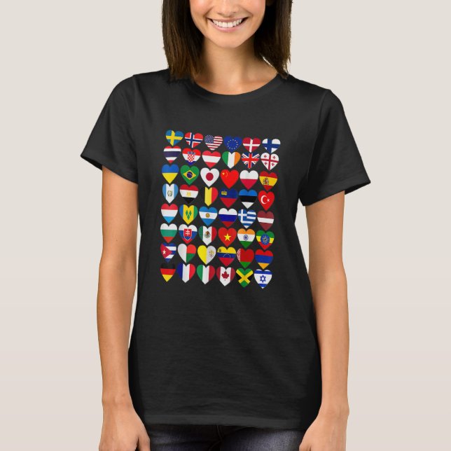 Camiseta Flags of the Countries of the World International  (Anverso)