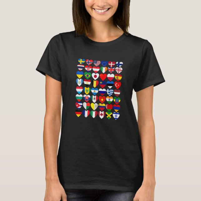 Camiseta Flags of the Countries of the World International  (Anverso)