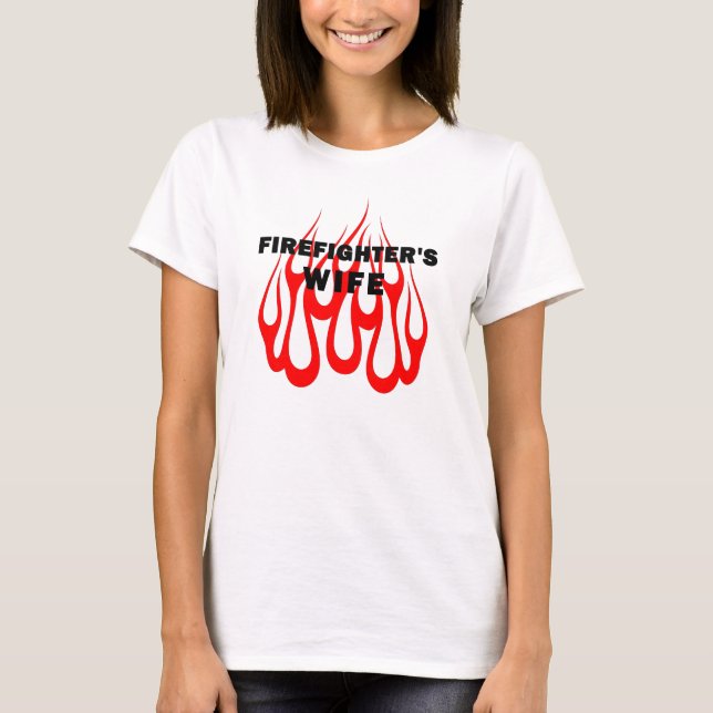 Camiseta Flaman esposa de bombero (Anverso)