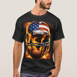 Camiseta Flamante diseño de Guay de cascos de fútbol americ