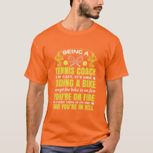 Camiseta Flamante entrenador de tenis Tee