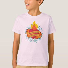 Camiseta Flamante Heart Dia de los Muertos | Sleeve Shirt