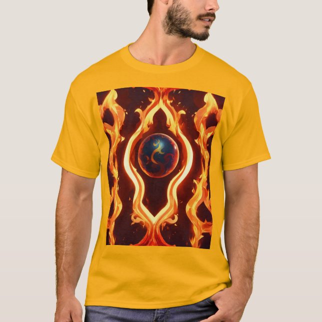 Camiseta Flame Fusion: Expresar tu estilo de sueño con Whim (Anverso)