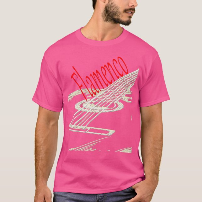 Camiseta Flamenco Acoustic Guitar Player (Anverso)