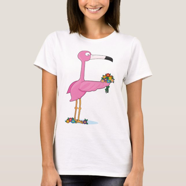 Camiseta Flamenco animal del alfabeto (Anverso)