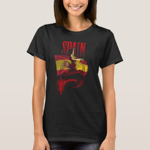 Camiseta Flamenco Bailarín Bandera Española Art 1