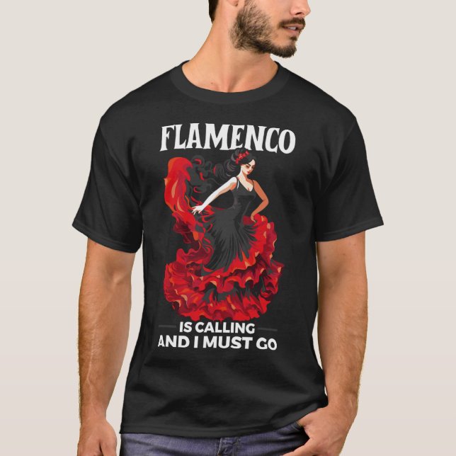 Camiseta Flamenco bailarín español Flamenco Dan (Anverso)