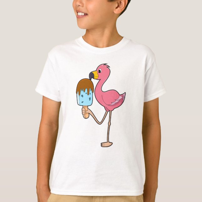 Camiseta Flamenco con Paleta Helada (Anverso)
