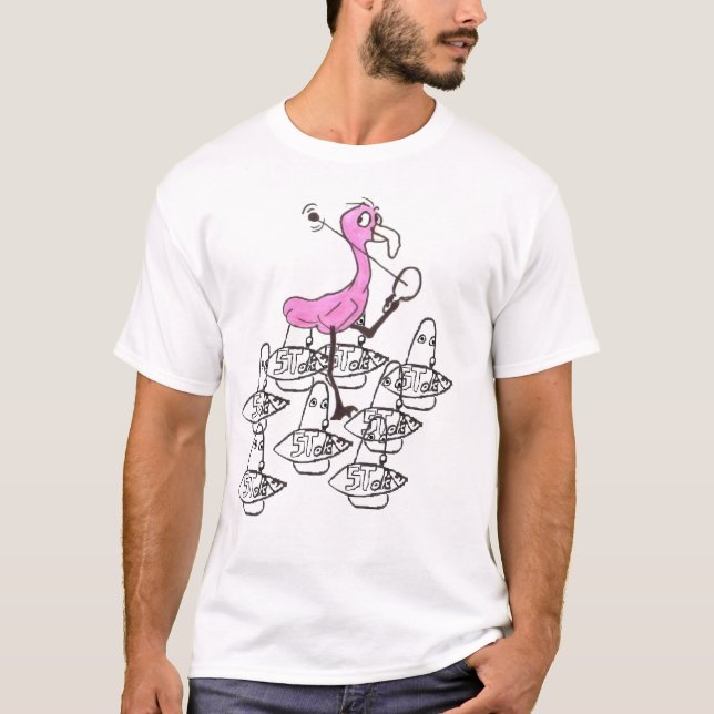 Camiseta flamenco contra criatura (Anverso)