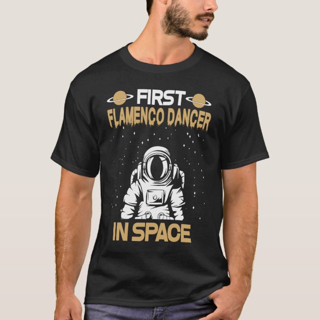 Camiseta Flamenco Dancer In Space (Anverso)