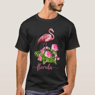 Camiseta Flamenco de Florida Miami Planta Tropical Recuerdo