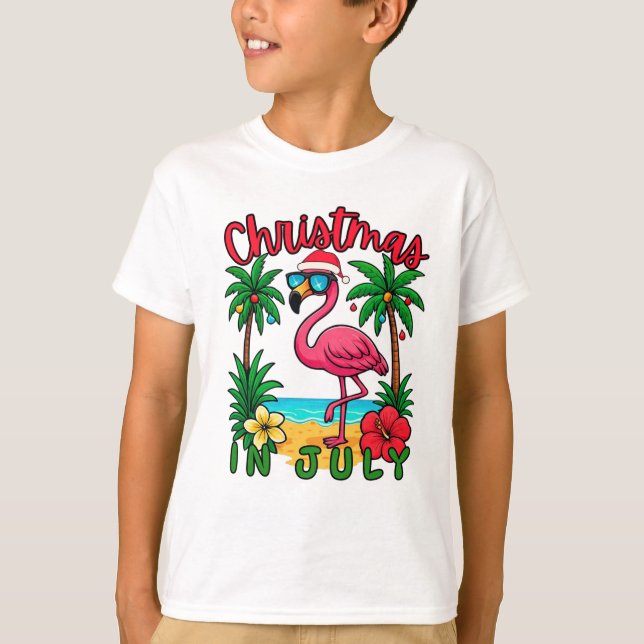 Camiseta Flamenco de Navidad en Julio (Anverso)