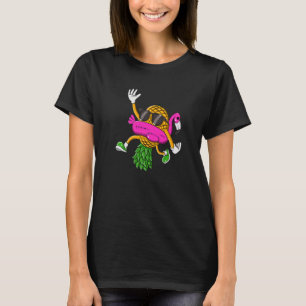 Camiseta Flamenco de Piña al Revés para Hombres Mujeres