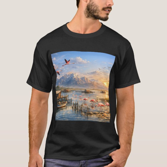 Camiseta flamenco de sal y corriente (Anverso)