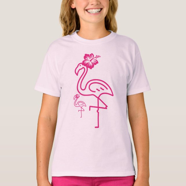 Camiseta Flamenco Femenino de Verano Lindo (Anverso)
