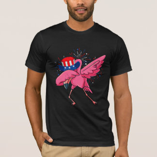 Camiseta flamenco haciendo dabbing por 7 de julio américa