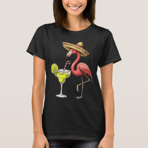 Camiseta flamenco mexicano sombrero margarita cinco de mayo