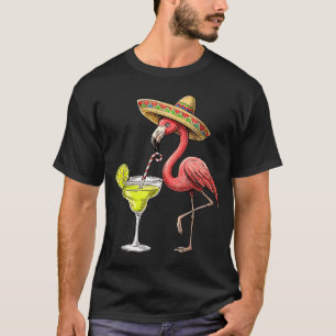 Camiseta flamenco mexicano sombrero margarita cinco de mayo