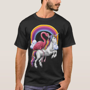 Camiseta Flamenco montando un unicornio
