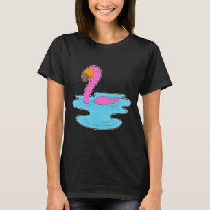 Camiseta Flamenco nadando